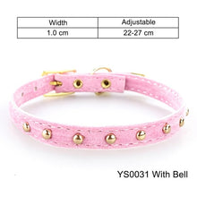 Load image into Gallery viewer, Cat Collar With Bell Safety Cat Collars Puppy Dog Collar For Cats Small Dogs Kittens Solid Pet Collar Chihuahua Products YS0032