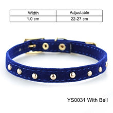 Load image into Gallery viewer, Cat Collar With Bell Safety Cat Collars Puppy Dog Collar For Cats Small Dogs Kittens Solid Pet Collar Chihuahua Products YS0032