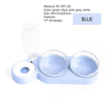 Load image into Gallery viewer, Double Pet Bowls Dog Food Water Feeder PP Pet Drinking Dish Feeder Cat Puppy Feeding Supplies Small Dog Accessories