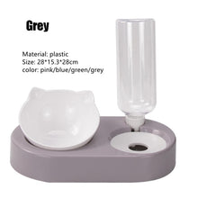 Load image into Gallery viewer, Double Pet Bowls Dog Food Water Feeder PP Pet Drinking Dish Feeder Cat Puppy Feeding Supplies Small Dog Accessories