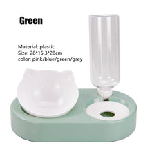 Load image into Gallery viewer, Double Pet Bowls Dog Food Water Feeder PP Pet Drinking Dish Feeder Cat Puppy Feeding Supplies Small Dog Accessories