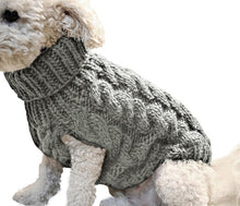 Load image into Gallery viewer, Pet Dog Cat Warm Sweater Clothing Winter Turtleneck Knitted Puppy Clothes Chihuahua Dogs Teddy French Bulldog Vest Clothes