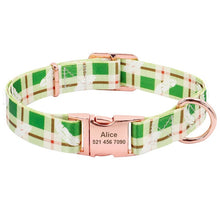 Load image into Gallery viewer, Fashion Custom Dog Collar Nylon Print Personalized Pet Collar Puppy Dog ID Collars Free Engraved ID for Small Medium Large Dogs
