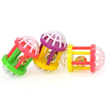 Load image into Gallery viewer, 1pc Cat Toy Stick Feather Wand With Bell Mouse Cage Toys Plastic Artificial Colorful Cat Teaser Toy Pet Supplies Random Color

