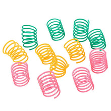 Load image into Gallery viewer, 1pc Cat Toy Stick Feather Wand With Bell Mouse Cage Toys Plastic Artificial Colorful Cat Teaser Toy Pet Supplies Random Color
