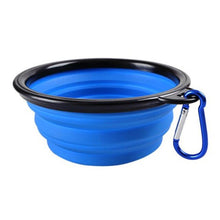 Load image into Gallery viewer, Dog Bowl Foldable Eco Firendly Silicone Pet Cat Dog Food Water Feeder Travel Portable Feeding Bowls Puppy Doggy Food Container
