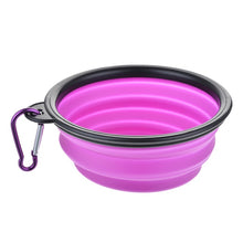 Load image into Gallery viewer, Dog Bowl Foldable Eco Firendly Silicone Pet Cat Dog Food Water Feeder Travel Portable Feeding Bowls Puppy Doggy Food Container
