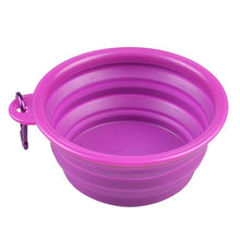Load image into Gallery viewer, Dog Bowl Foldable Eco Firendly Silicone Pet Cat Dog Food Water Feeder Travel Portable Feeding Bowls Puppy Doggy Food Container
