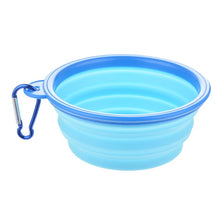 Load image into Gallery viewer, Dog Bowl Foldable Eco Firendly Silicone Pet Cat Dog Food Water Feeder Travel Portable Feeding Bowls Puppy Doggy Food Container
