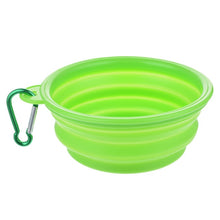 Load image into Gallery viewer, Dog Bowl Foldable Eco Firendly Silicone Pet Cat Dog Food Water Feeder Travel Portable Feeding Bowls Puppy Doggy Food Container
