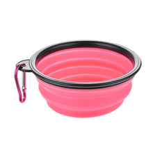 Load image into Gallery viewer, Dog Bowl Foldable Eco Firendly Silicone Pet Cat Dog Food Water Feeder Travel Portable Feeding Bowls Puppy Doggy Food Container
