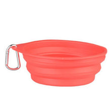 Load image into Gallery viewer, Dog Bowl Foldable Eco Firendly Silicone Pet Cat Dog Food Water Feeder Travel Portable Feeding Bowls Puppy Doggy Food Container
