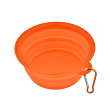 Load image into Gallery viewer, Dog Bowl Foldable Eco Firendly Silicone Pet Cat Dog Food Water Feeder Travel Portable Feeding Bowls Puppy Doggy Food Container
