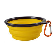 Load image into Gallery viewer, Dog Bowl Foldable Eco Firendly Silicone Pet Cat Dog Food Water Feeder Travel Portable Feeding Bowls Puppy Doggy Food Container
