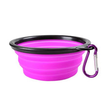 Load image into Gallery viewer, Dog Bowl Foldable Eco Firendly Silicone Pet Cat Dog Food Water Feeder Travel Portable Feeding Bowls Puppy Doggy Food Container

