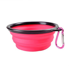 Load image into Gallery viewer, Dog Bowl Foldable Eco Firendly Silicone Pet Cat Dog Food Water Feeder Travel Portable Feeding Bowls Puppy Doggy Food Container
