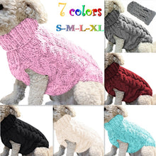 Load image into Gallery viewer, Warm Dog Cat Sweater Clothing Winter Turtleneck Knitted Pet Cat Puppy Clothes Costume For Small Dogs Cats Chihuahua Outfit Vest

