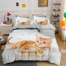 Load image into Gallery viewer, Lovely Pet Cat Bedding Set Animal Printed  Covers Single Double King Queen Size Duvet Cover Sets  Linen clothes
