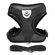 Load image into Gallery viewer, Cat Dog Adjustable Harness Vest Walking Lead Leash For Puppy Dogs Collar Polyester Mesh Harness For Small Medium Dog Cat Pet
