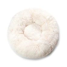 Load image into Gallery viewer, Pure color round plush dog bed cat litter soft and fluffy winter thick warm pad pet bedding supplies medium and large dogs
