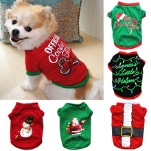 Load image into Gallery viewer, Christmas Cotton Pet Clothing Dog Clothes For Small Medium Dogs Vest Shirt New Year Puppy Dog Costume Chihuahua Pet Vest Shirt
