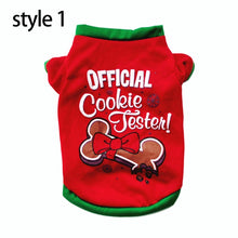 Load image into Gallery viewer, Christmas Cotton Pet Clothing Dog Clothes For Small Medium Dogs Vest Shirt New Year Puppy Dog Costume Chihuahua Pet Vest Shirt
