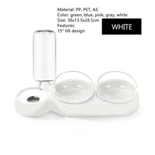 Load image into Gallery viewer, Double Pet Bowls Dog Food Water Feeder PP Pet Drinking Dish Feeder Cat Puppy Feeding Supplies Small Dog Accessories
