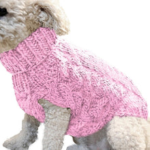 Load image into Gallery viewer, Pet Dog Cat Warm Sweater Clothing Winter Turtleneck Knitted Puppy Clothes Chihuahua Dogs Teddy French Bulldog Vest Clothes
